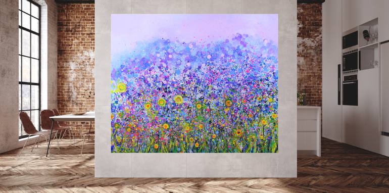 Original Impressionism Floral Painting by Lesley Blackburn