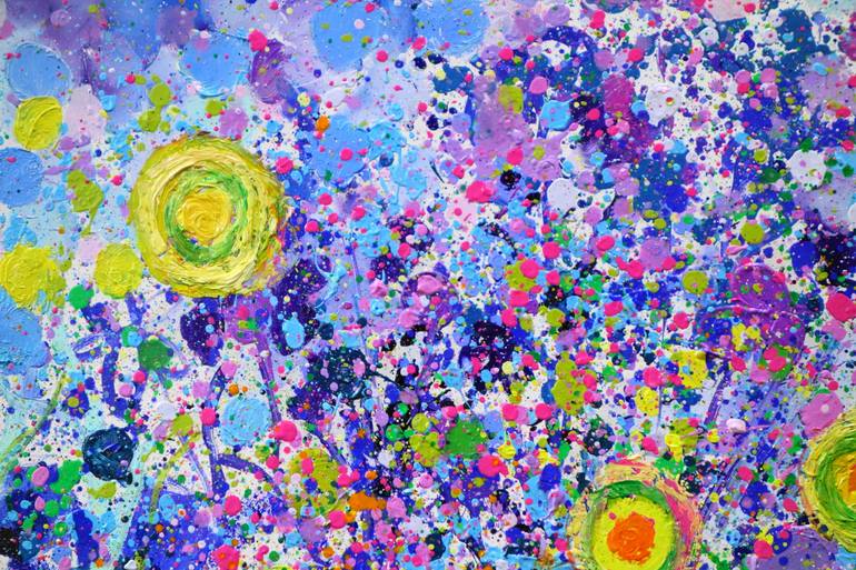 Original Impressionism Floral Painting by Lesley Blackburn