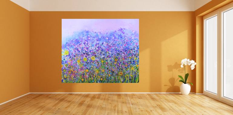 Original Impressionism Floral Painting by Lesley Blackburn
