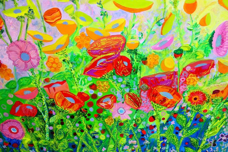 Original Floral Painting by Lesley Blackburn