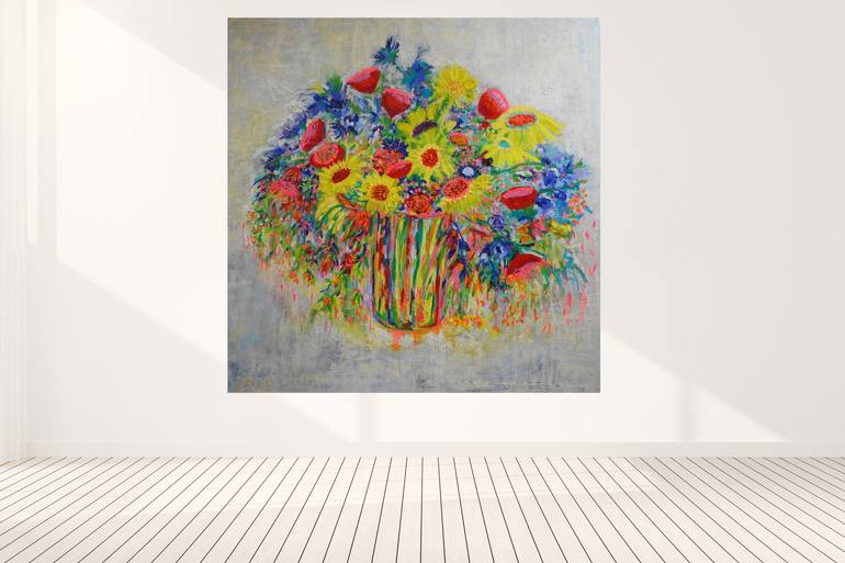 Original Floral Painting by Lesley Blackburn