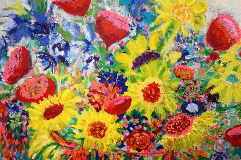 Original Floral Painting by Lesley Blackburn