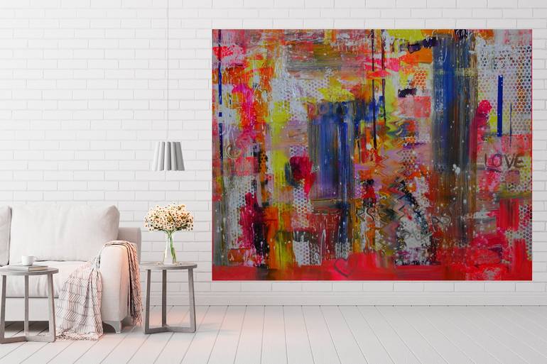 Original Abstract Painting by Lesley Blackburn