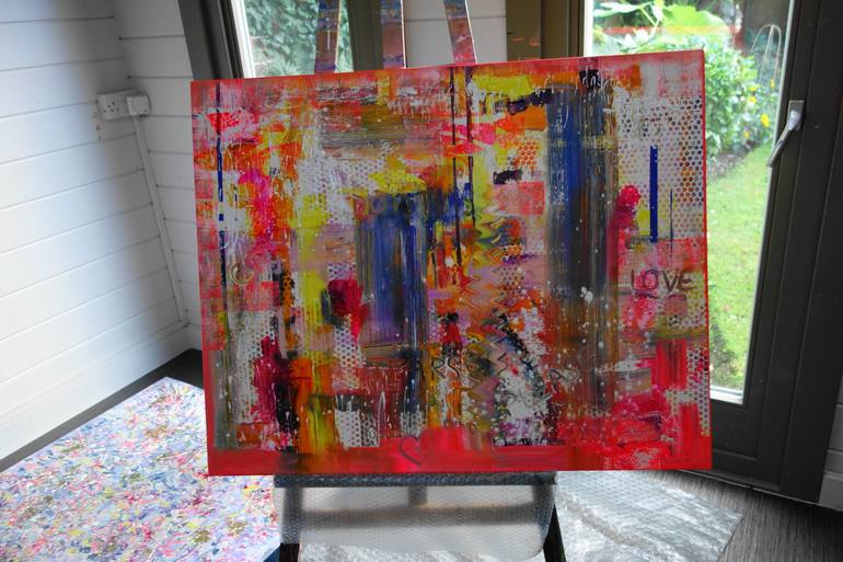 Original Abstract Painting by Lesley Blackburn