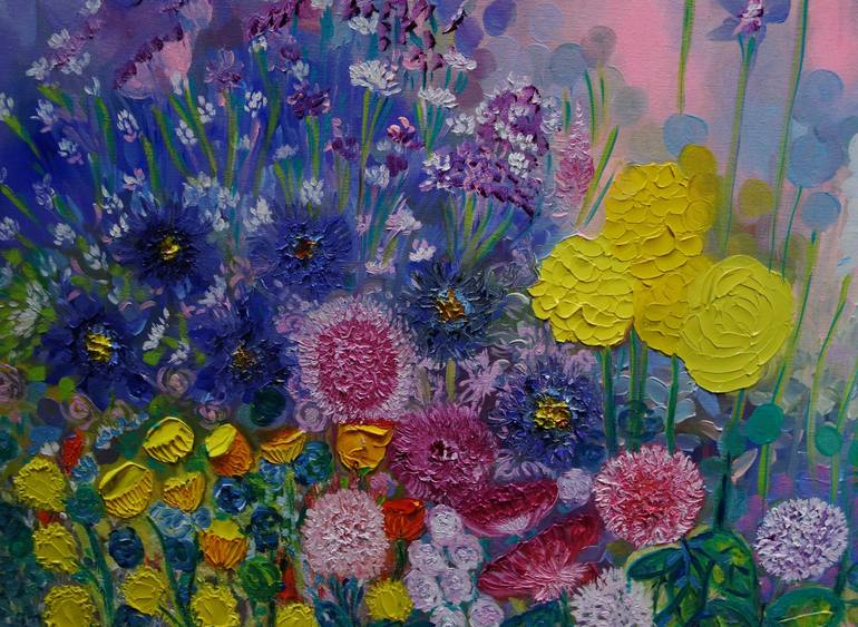 Original Floral Painting by Lesley Blackburn