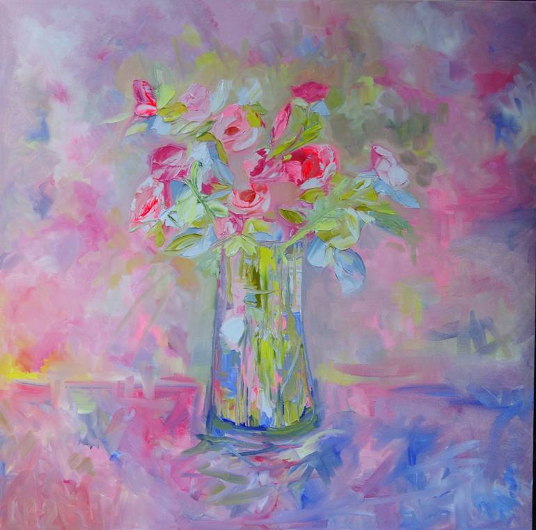 Original Floral Painting by Lesley Blackburn