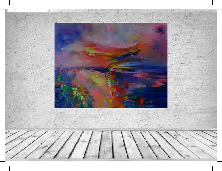 Original Impressionism Seascape Painting by Lesley Blackburn