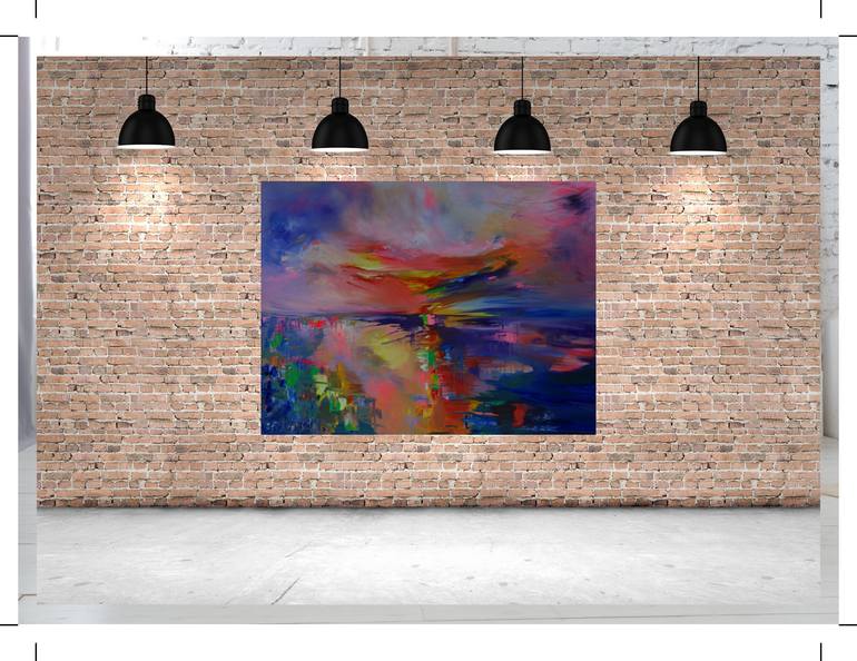 Original Impressionism Seascape Painting by Lesley Blackburn