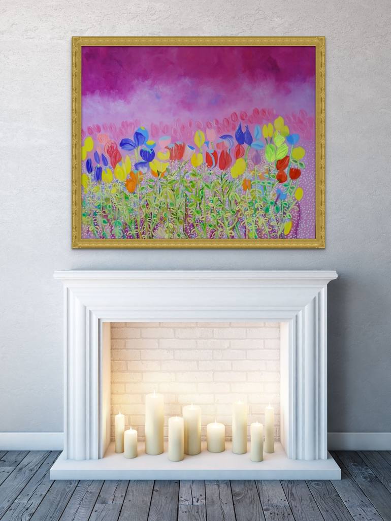 Original Floral Painting by Lesley Blackburn