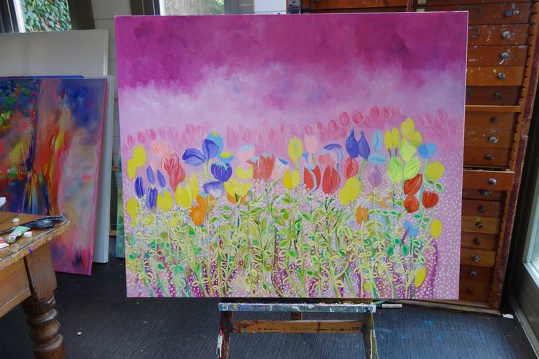 Original Floral Painting by Lesley Blackburn