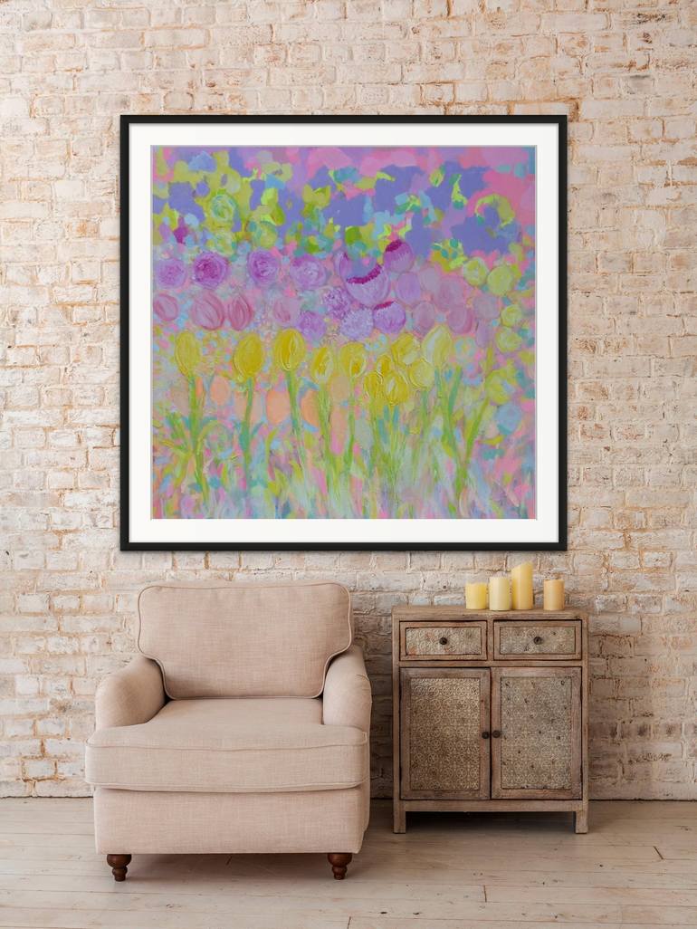 Original Impressionism Floral Painting by Lesley Blackburn