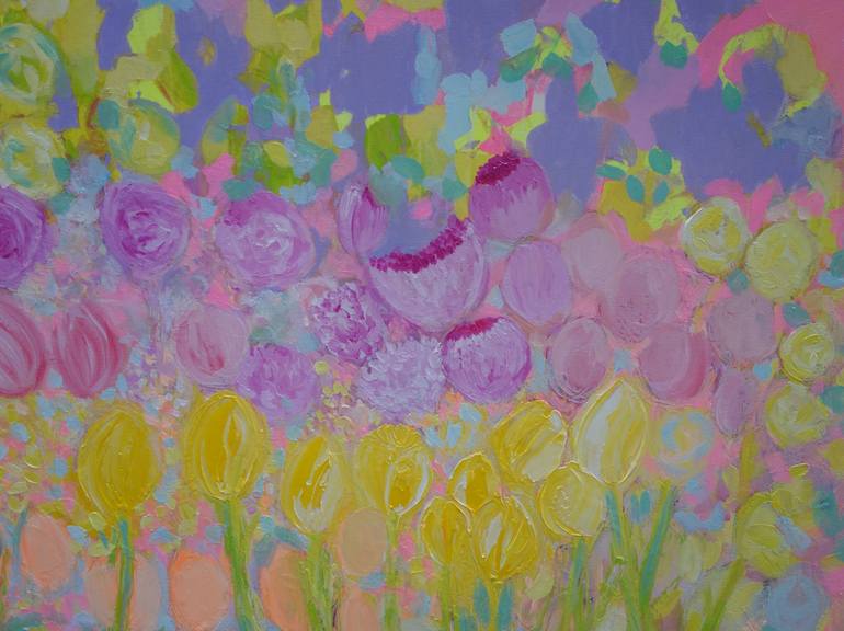 Original Floral Painting by Lesley Blackburn