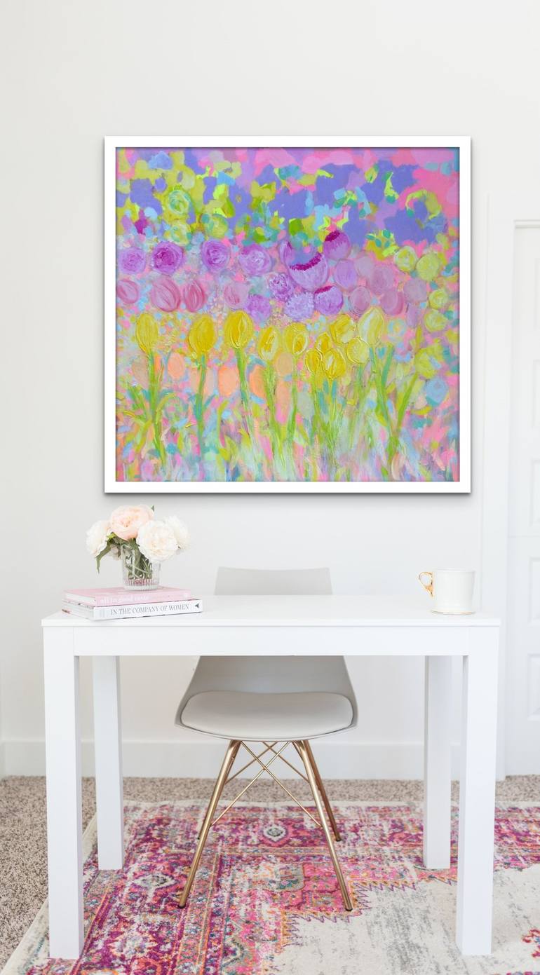 Original Floral Painting by Lesley Blackburn