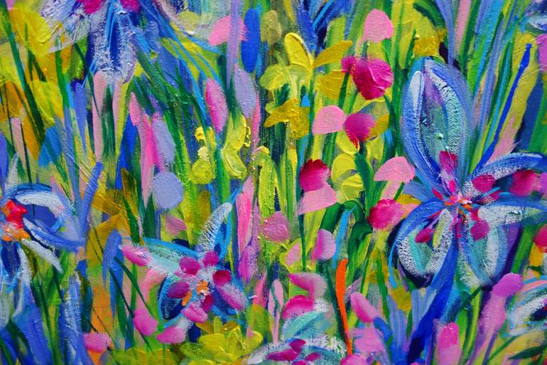 Original Impressionism Floral Painting by Lesley Blackburn