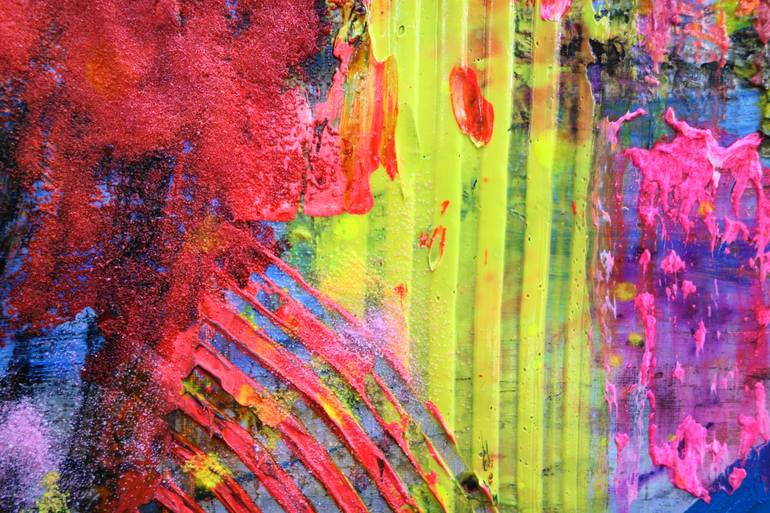 Original Abstract Expressionism Abstract Painting by Lesley Blackburn