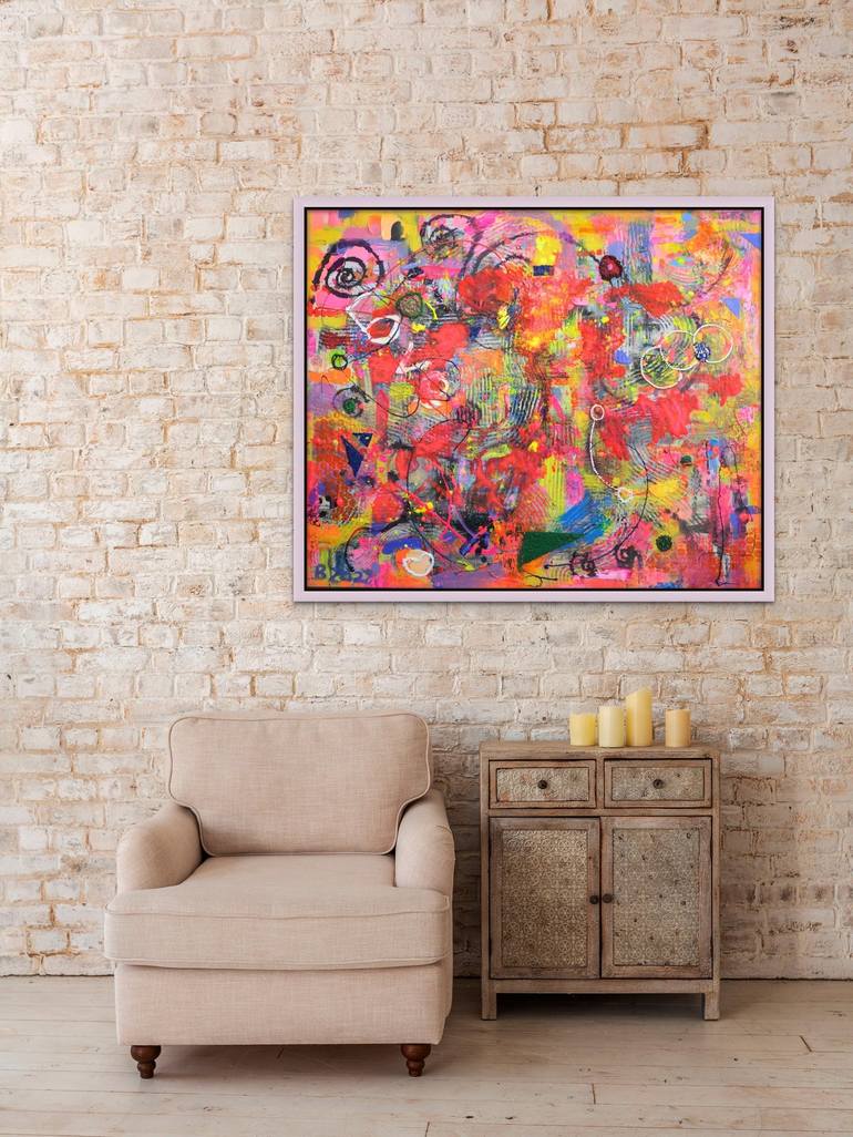 Original Abstract Expressionism Abstract Painting by Lesley Blackburn