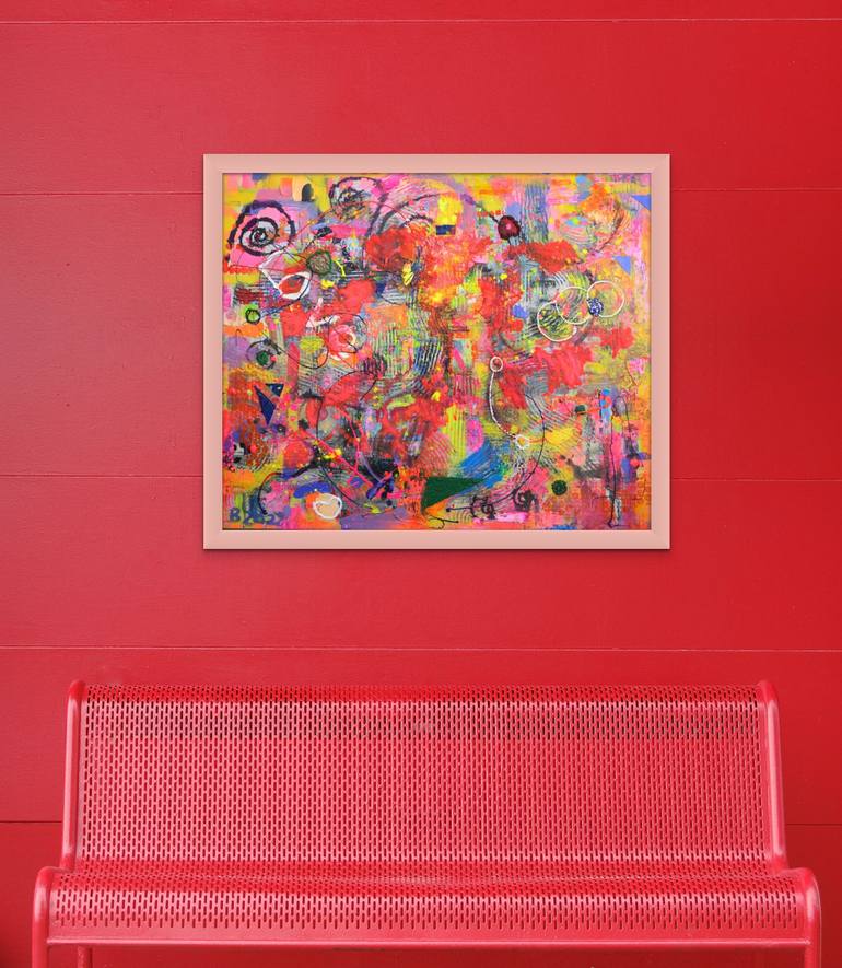 Original Abstract Expressionism Abstract Painting by Lesley Blackburn