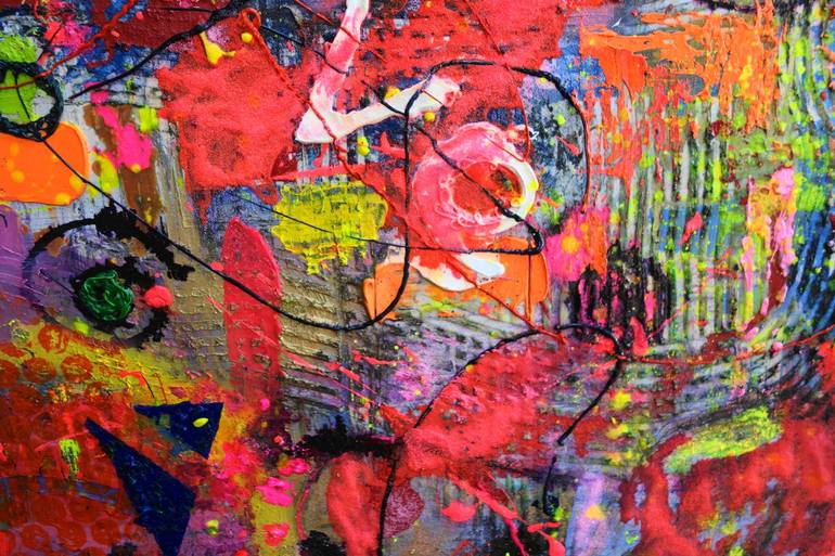 Original Abstract Expressionism Abstract Painting by Lesley Blackburn