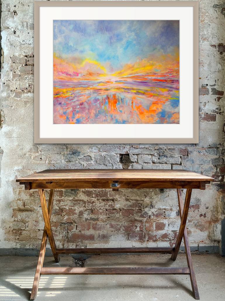 Original Impressionism Seascape Painting by Lesley Blackburn