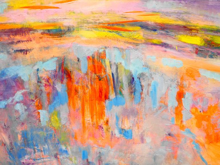 Original Impressionism Seascape Painting by Lesley Blackburn