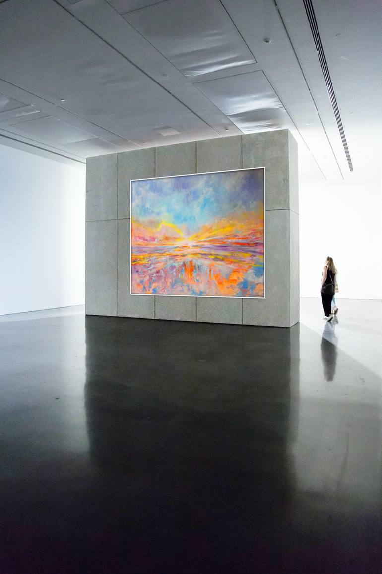 Original Impressionism Seascape Painting by Lesley Blackburn