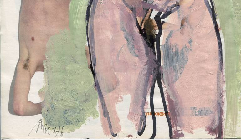 Original Expressionism Nude Painting by Onze Centonze