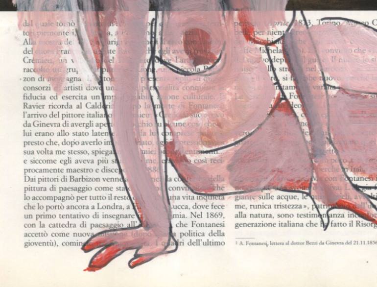 Original Expressionism Nude Painting by Onze Centonze