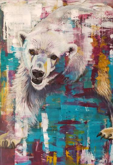 Original Abstract Expressionism Animal Paintings by Petra Verlooij
