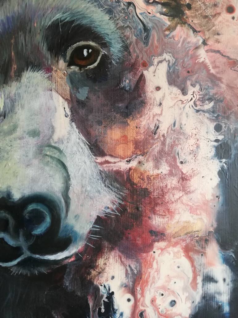 Original Expressionism Animal Painting by Petra Verlooij