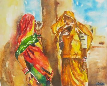 Print of Rural life Paintings by Sheetal Durve