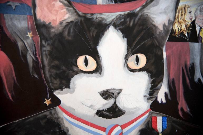 Original Conceptual Politics Painting by Daen Rose