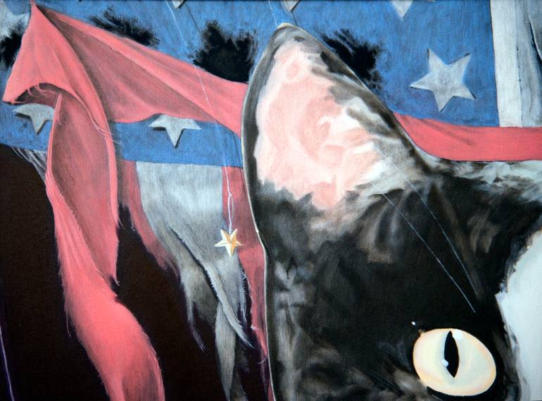 Original Conceptual Politics Painting by Daen Rose