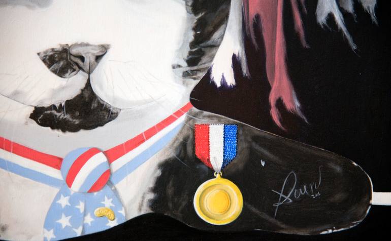 Original Conceptual Politics Painting by Daen Rose