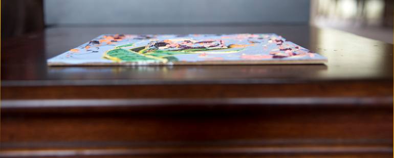 Original Abstract Expressionism Abstract Painting by Daen Rose