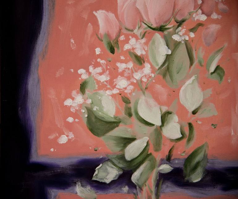 Original Conceptual Floral Painting by DAEN ROSE