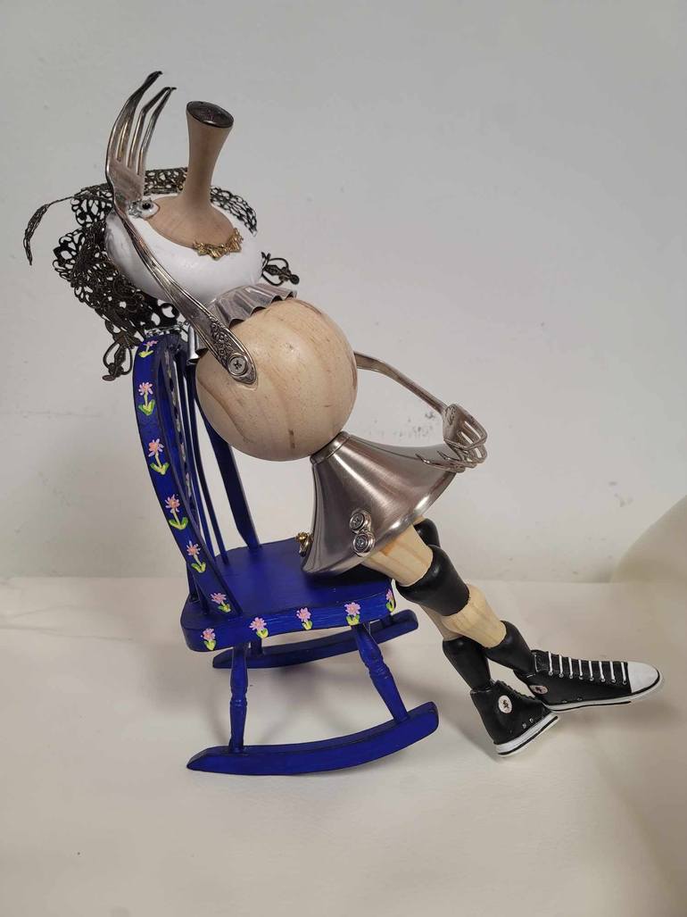 Original Surrealism People Sculpture by Shannon Eis