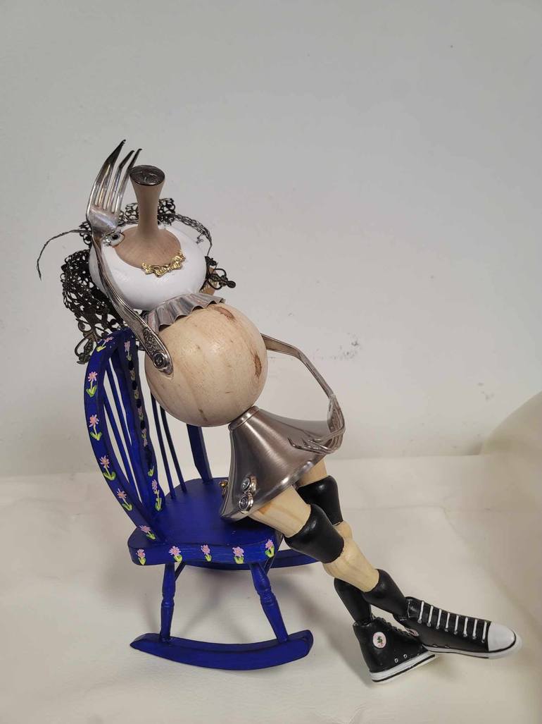 Original Surrealism People Sculpture by Shannon Eis
