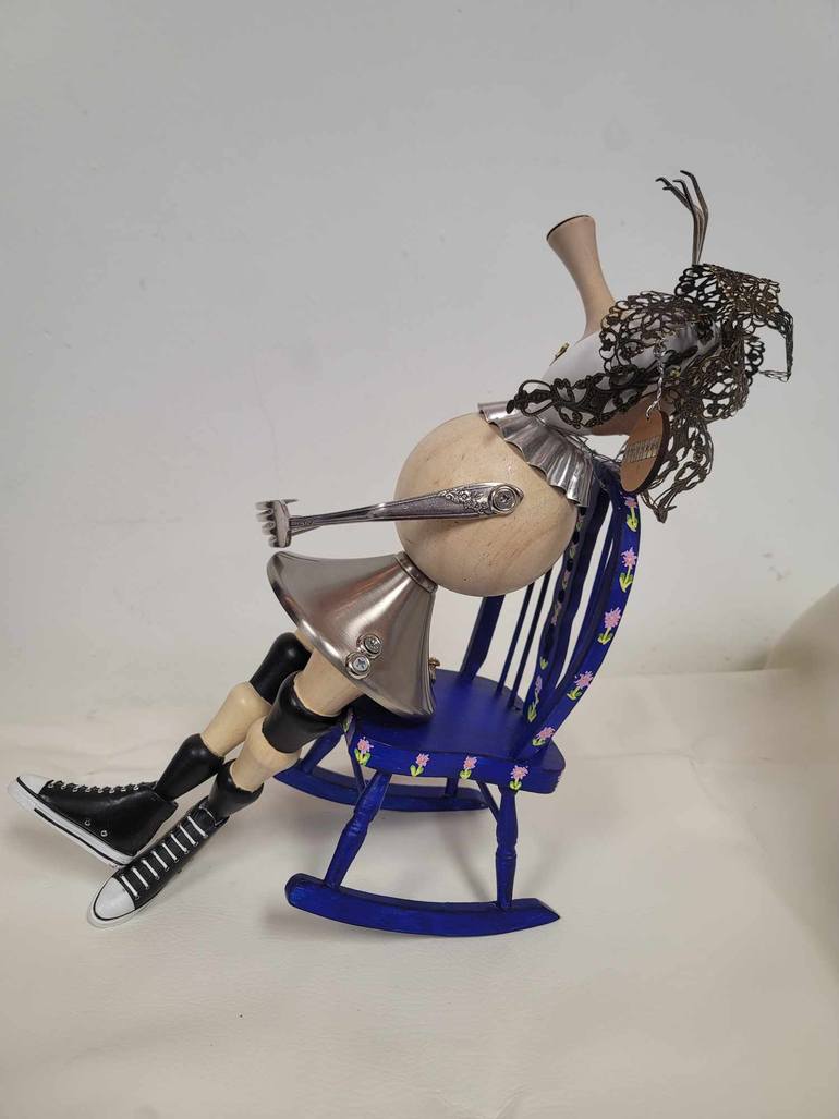 Original Surrealism People Sculpture by Shannon Eis