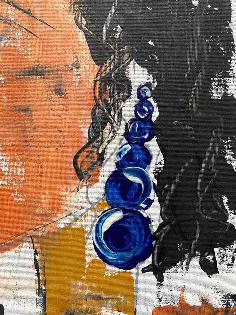 Original Abstract Expressionism Abstract Painting by Helen She