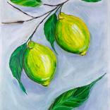 Mediterranean Lemon Branch by Helen She