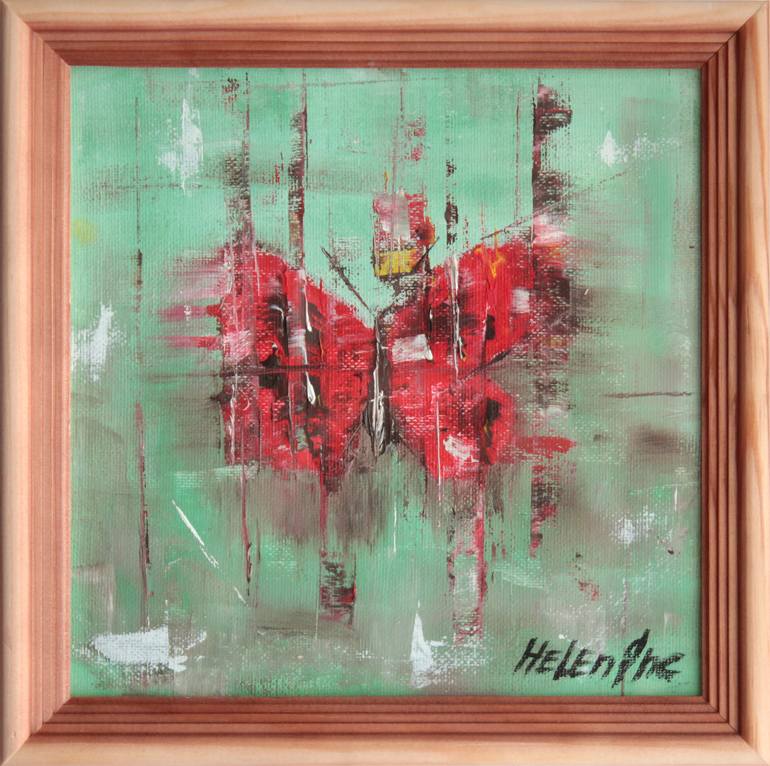 Original Modern Abstract Painting by Helen She
