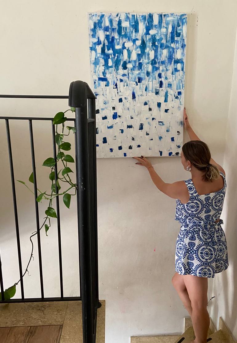 Original Impressionism Abstract Painting by Helen She