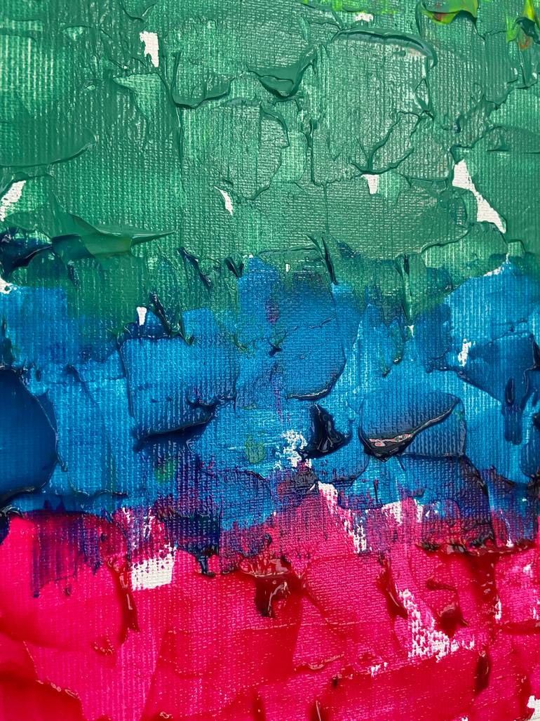 Original Abstract Expressionism Abstract Painting by Helen She
