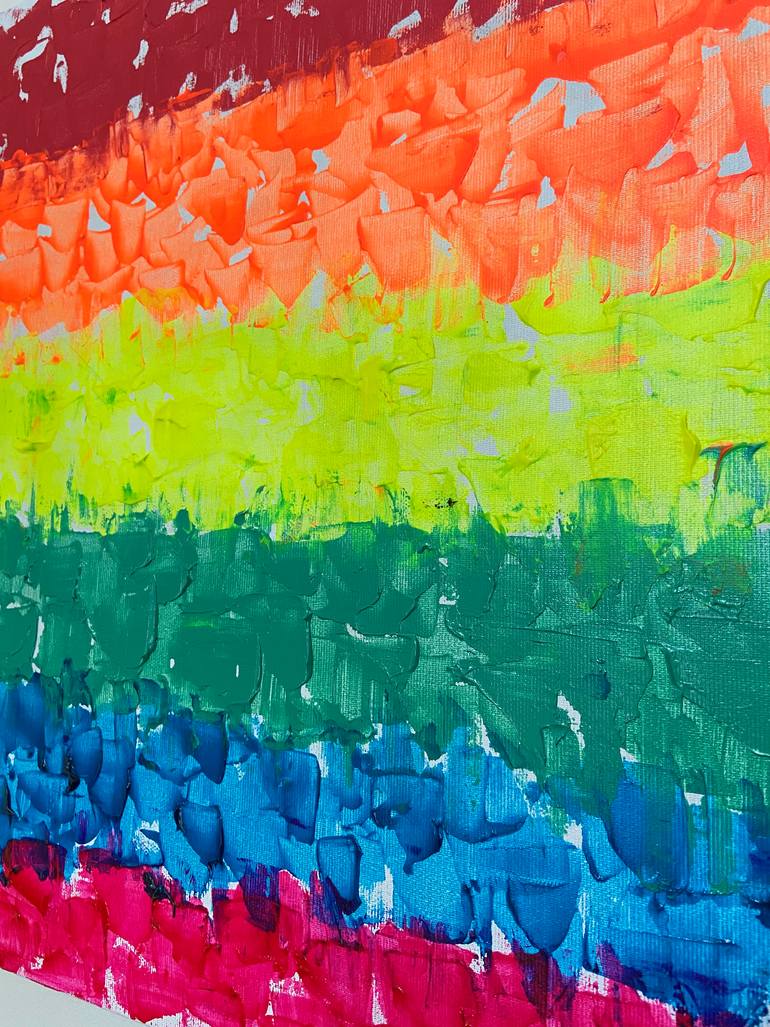 Original Abstract Expressionism Abstract Painting by Helen She