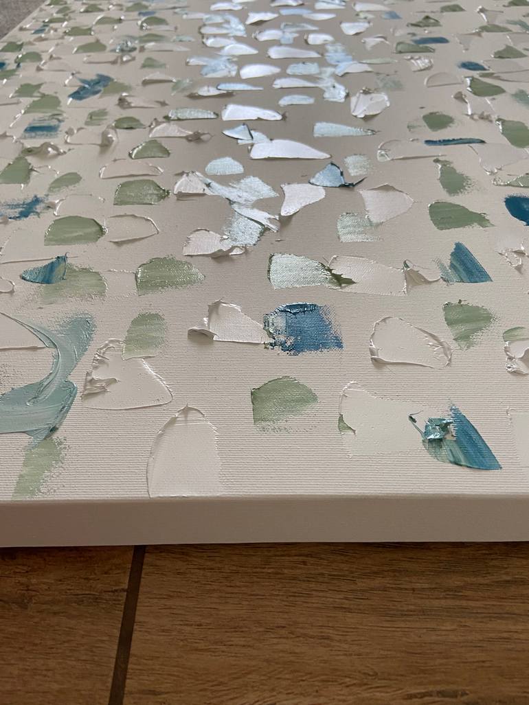 Original Art Deco Abstract Painting by Helen She