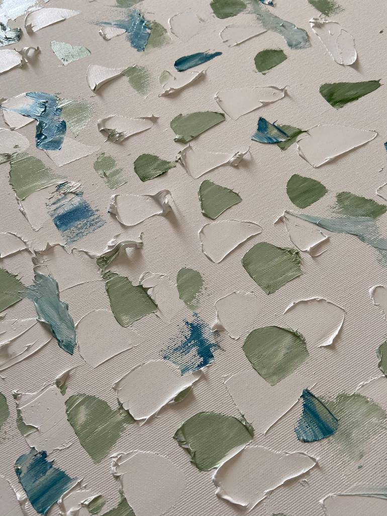 Original Art Deco Abstract Painting by Helen She