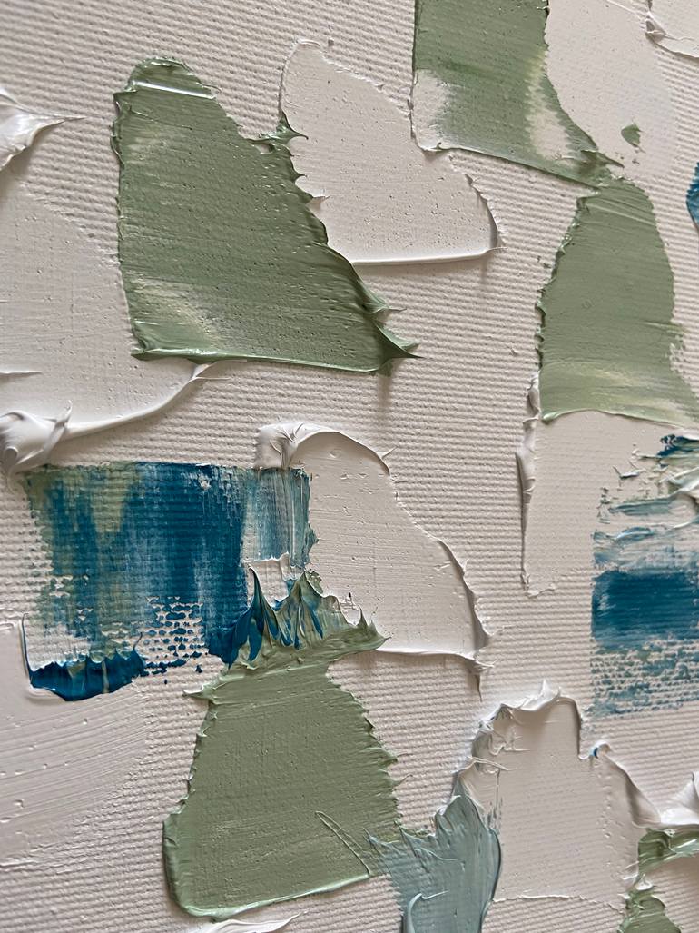 Original Art Deco Abstract Painting by Helen She