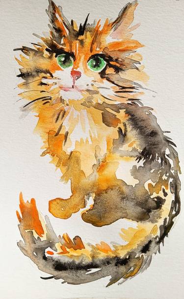 Original Cats Paintings by Daniela Vasileva