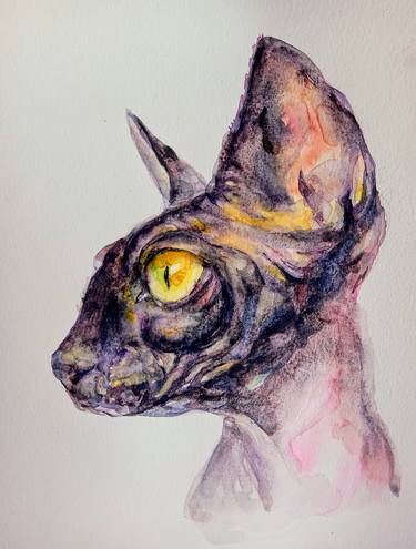 Print of Figurative Cats Paintings by Daniela Vasileva