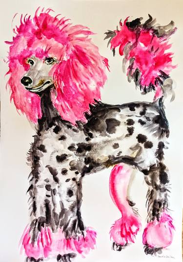 Original Contemporary Dogs Paintings by Daniela Vasileva